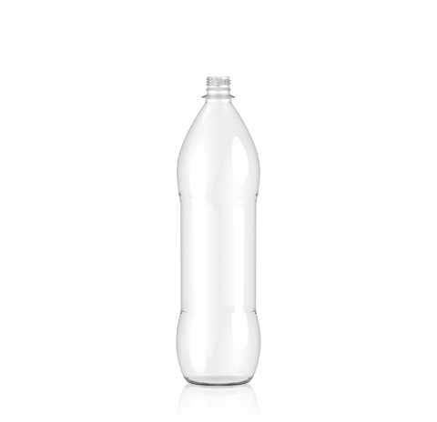 1500ml PET Plastic Refillable Bottle - Curved - 28mm BPF