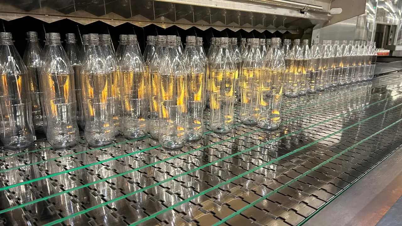 Empty Universal refPET Bottles