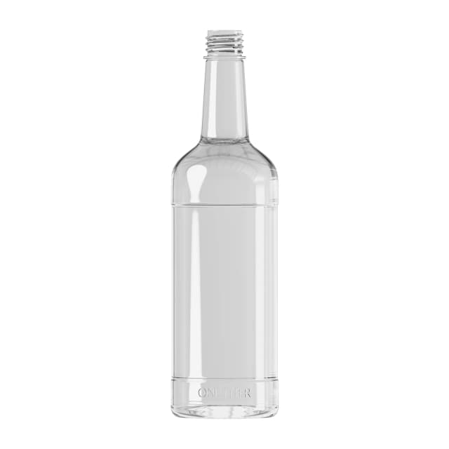 1lt Plastic Spirit & Liquor Bottle - 33mm Kerr